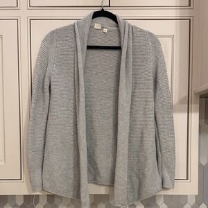 GAP Gray metallic girls cardigan sweater